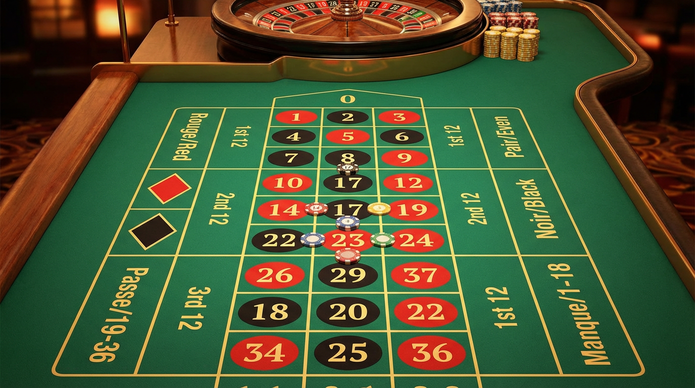 Mesa de roleta 94bet mostrando todas as áreas de apostas